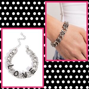 2/$10 Paparazzi Lovely Legacy - Black Bracelet